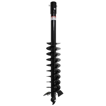 Titan Attachments Auger Bit for 3 Point Post Hole Digger, 24" Drilling Depth with Fishtail Point