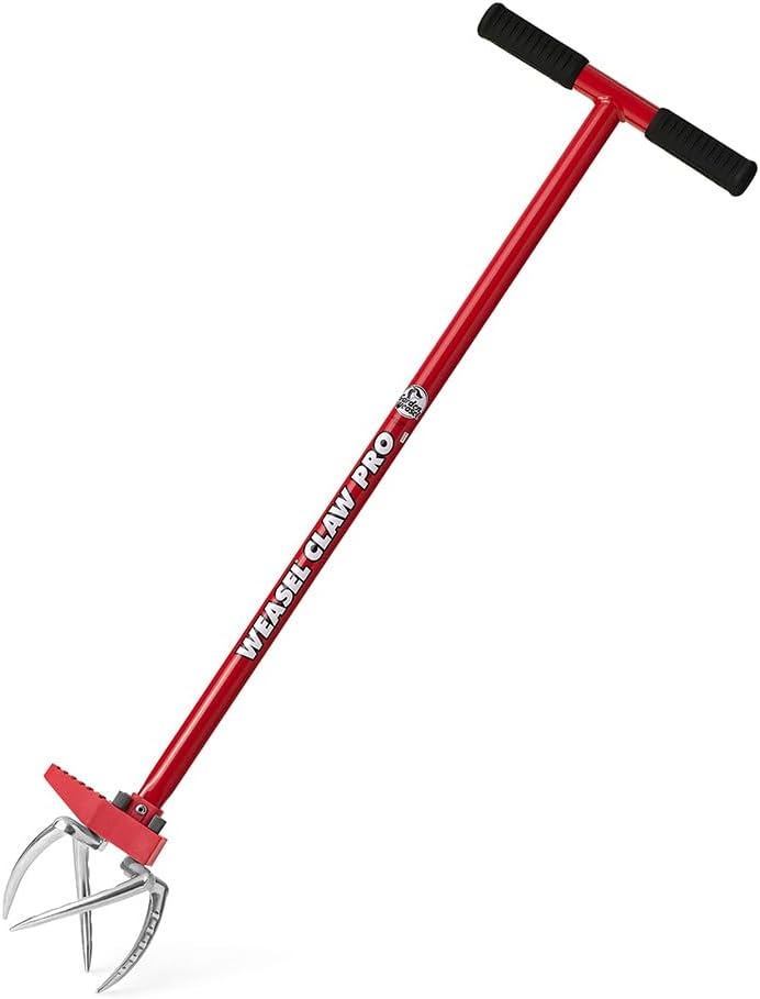 Garden Weasel Claw Pro – Black Grip | 3-in-1 Twist Tiller, Cultivator, Weed Puller & Soil Loosener