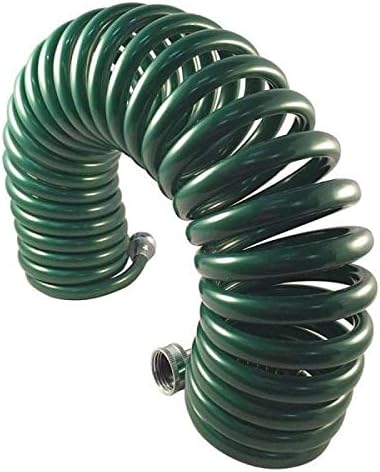 Flexon 1/2" x 25ft Coil Garden Hose – Compact, Kink-Resistant, Lightweight, Space-Saving Design