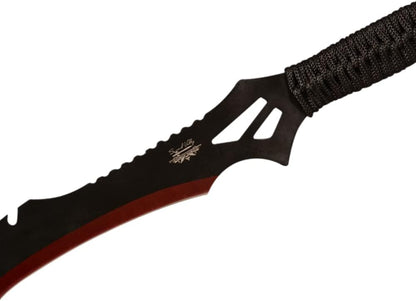 Sword Machete with Nylon Sheath and Lanyard Jungle Hunter Machete for Outdoor Adventure