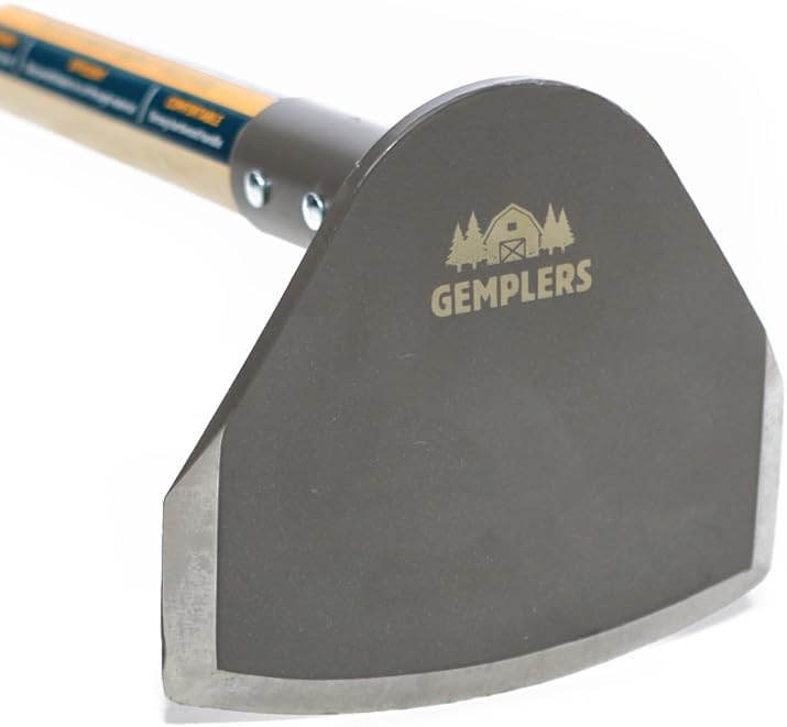 Gempler's 7" Field Hoe with Wood Handle for Weeding and Cultivating, Steel Gardening Tool
