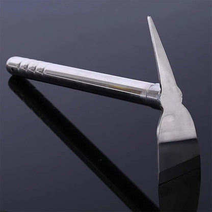 15 inch Stainless Steel Garden Hoe Pick Multipurpose Hand Tool Digging Weeding Turning Soil Mining