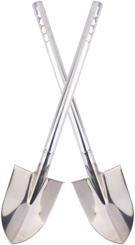Stainless Steel Garden Shovel Hand Tool Digging Weeding Seeding Turning Soil 23.6-Inch 60CM