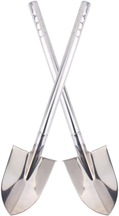 Stainless Steel Garden Shovel Hand Tool Digging Weeding Seeding Turning Soil 23.6-Inch 60CM