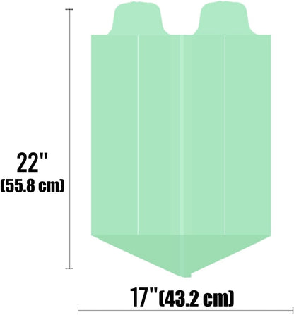 3 Gallon Flap Tie Compostable Trash Bags, 100 Count Small Compost Bags, Biodegradable Kitchen