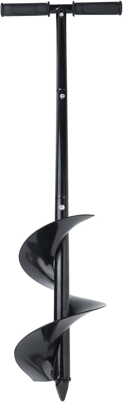 Garden Auger Drill Bit 5.9"x33", Large Hand Auger Drill for Planting, Post Hole Digger Manual Auger