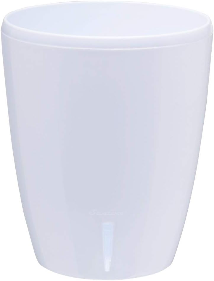 Santino 4.9 Inch ORCHIDEA Self Watering Pots for Orchids in White - Decorative Wicking Planter with