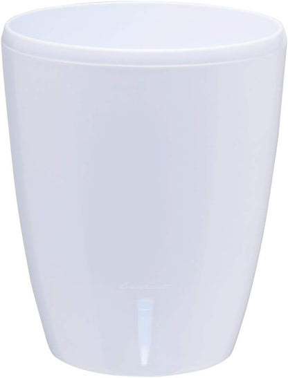 Santino 4.9 Inch ORCHIDEA Self Watering Pots for Orchids in White - Decorative Wicking Planter with