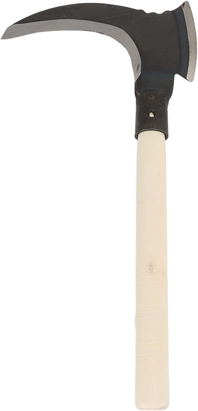 Weeding Sickle, High Manganese Steel Double Sickle Gardening Multipurpose Manual Agricultural