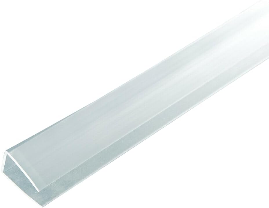 Polycarbonate Greenhouse Panels U Connector Profile - 20 Pieces, 2ft Length, Prevent Dust, Rain &