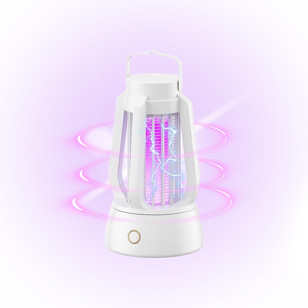 Bug Zapper Outdoor Indoor, Electric Fly Zapper with 4ft Power Cord, Three Modes Mosquito