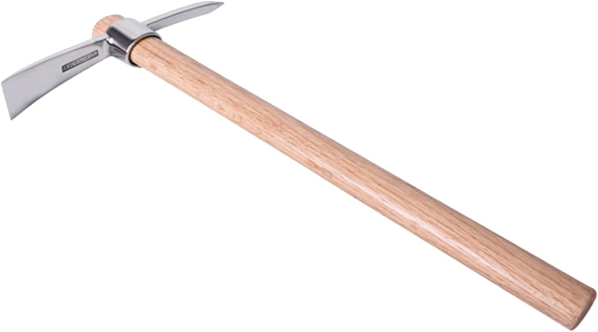 Gardening Pick Axes, 2 in 1 Multifunctional Mattock Pickaxe, Stainless Steel Double Headed Pickaxe