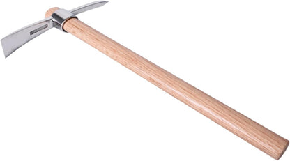 Gardening Pick Axes, 2 in 1 Multifunctional Mattock Pickaxe, Stainless Steel Double Headed Pickaxe