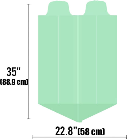13 Gallon Flap Tie Compostable Trash Bags, 200 Count, Compost Bags Tall Kitchen Trash Bags, Sturdy