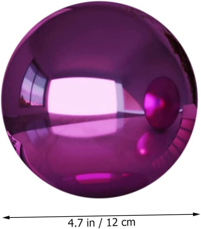 Happyyami Stainless Steel Ball Gazebo Garden Mirror Reflective Ball Decorative Sphere Outdoor