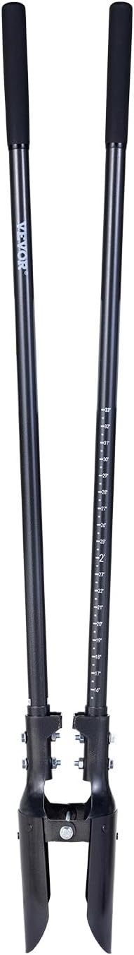VEVOR Post Hole Digger, Heavy Duty Post Hole Digger with Carbon Steel Handle, Manual Hole Digger