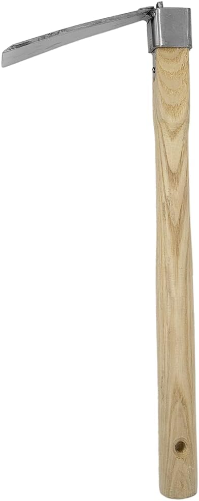 Zenport J602 Forged Hoe, 3.25-Inch by 6-Inch Stainless Steel Blade Head, Wood
