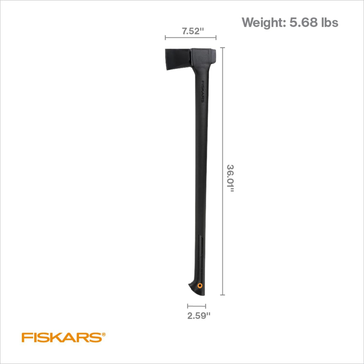 Fiskars 36" Super Splitting Axe, Wood Splitter for Medium to Large Size Logs, with Shock-Absorbing