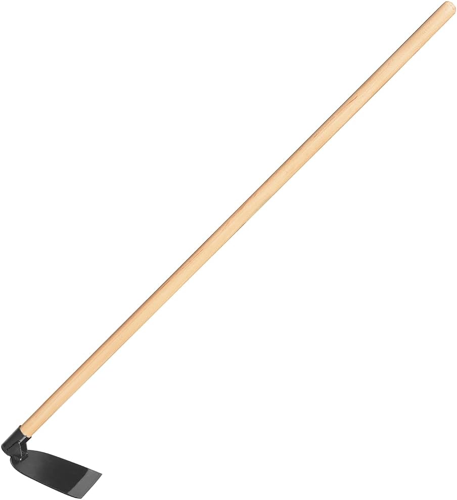 Zenport J6-208 Wood Handled Hoe, 7 Inch Carbon Steel Blades, Beige - 12 Pack