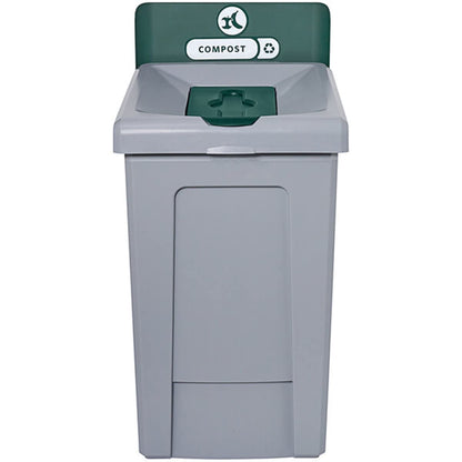 Stager Direct, 33 Gallon Compost Recycling Station with Lid, Recycle Bin, Exterior Trash Can