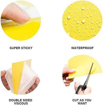 Gideal 20-Pack Dual-Sided Yellow Sticky Traps for Flying Plant Insect Such as Fungus Gnats