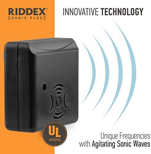 Riddex Sonic Plus Ultrasonic Pest Repeller, Plugs in with extra Outlets Indoor Use - Insect