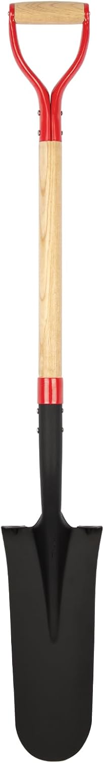 Nohovu Spade Shovel for Digging, Heavy Duty Shovel with D-Handle, Trench Shovel for Gardening, 45