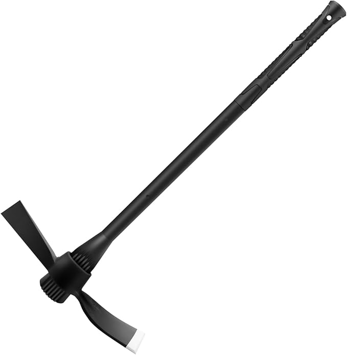 Garden Pick Cutter Mattock, 36" Heavy Duty Pick Axe with Forged Heat Treated Steel Blades Hoe for