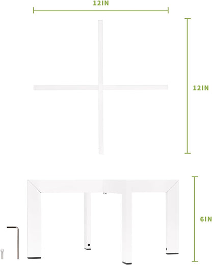 IZIDDO 4 Pack Plant Stand Indoor Outdoor,Metal Mid-Century Pot Stand,Modern Plant Holder Rattan