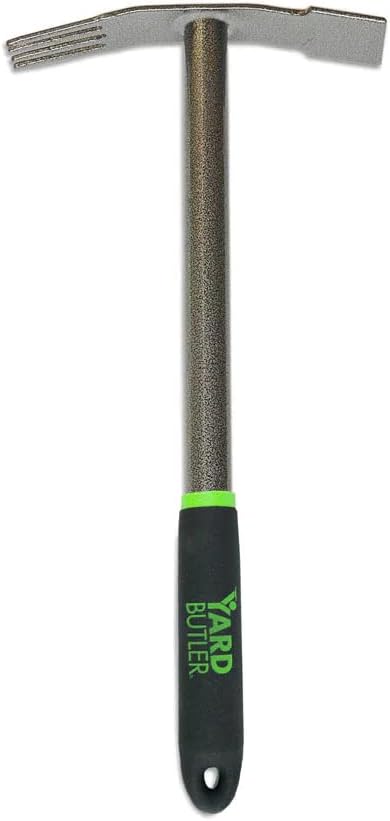 Yard Butler Terra Garden Hand Tools - Weeding Hand Tiller Tool for Efficient Gardening - Weed