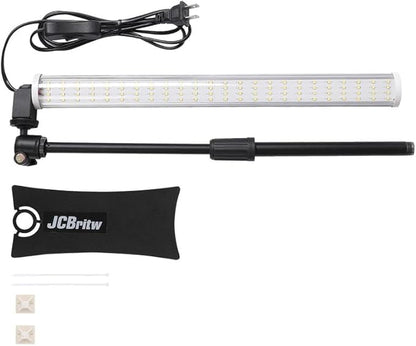 JCBritw Standing LED Grow Light，Adjustable T12 Bar Plant Light, White 6500K Full Spectrum Plant