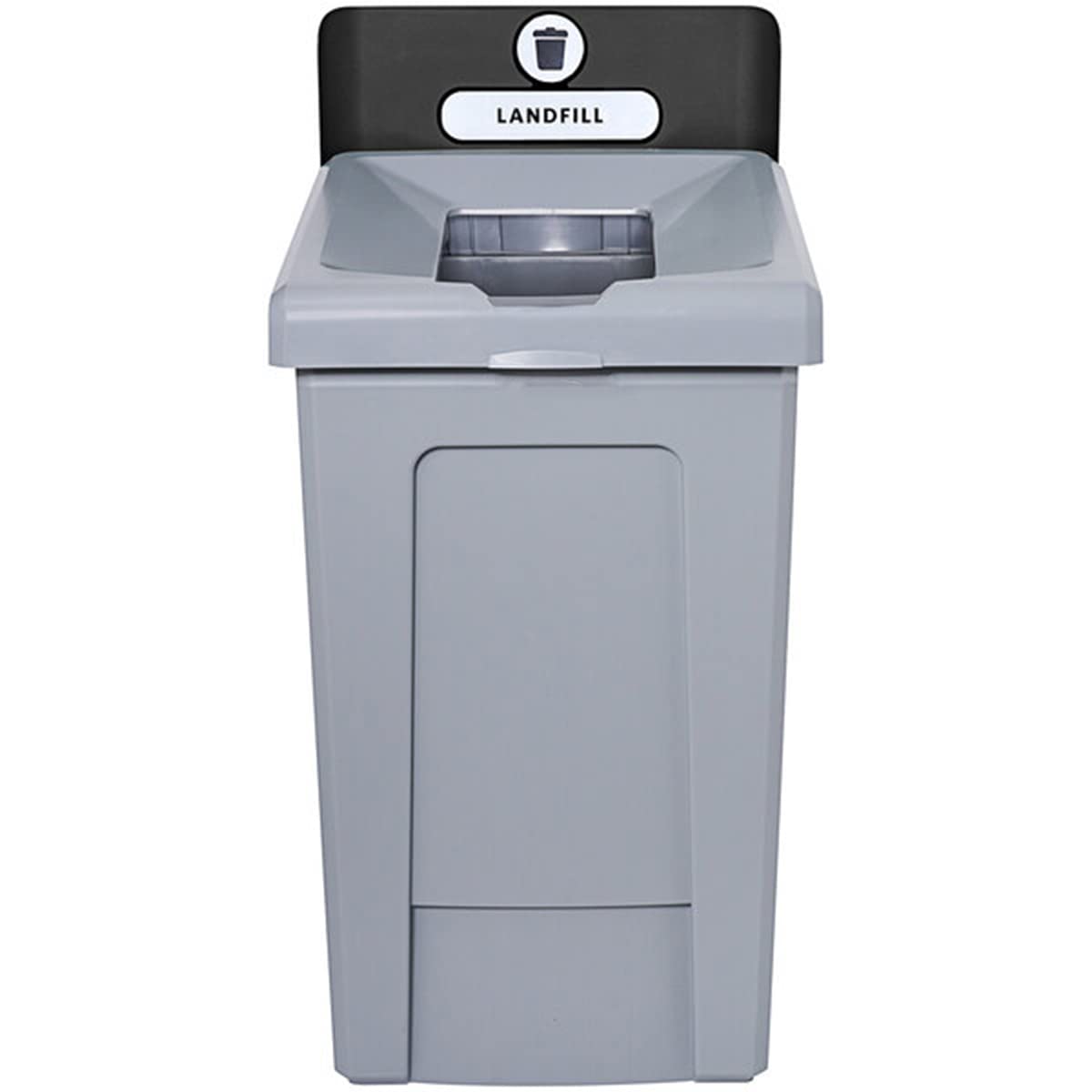 Stager Direct, 33 Gallon Landfill Recycling Station with Lid, Recycle Bin, Exterior Trash Can