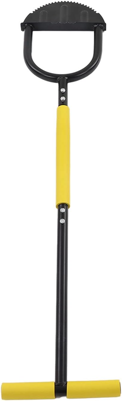 Manual Lawn Edger with Steel Blade T-Handle & Wide Pedal - Garden Path Edging & Trimming Tool for