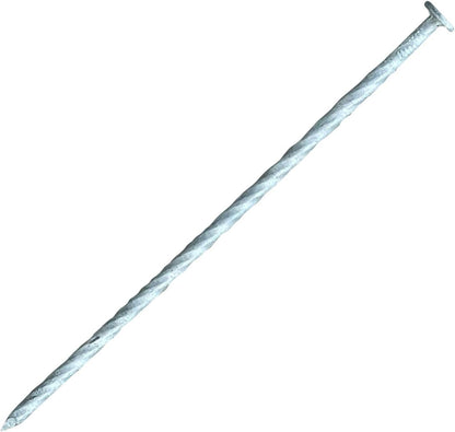 Sandbaggy 8" Heavy Duty Galvanized Artificial Turf Stakes - Spiral Landscape Nails - Ground