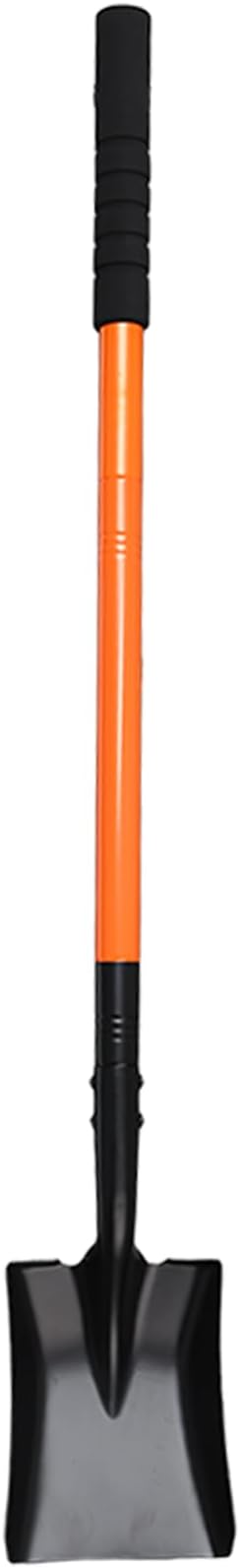 Small Square Shovel 43.3Inches Small Shovel with Metal Handle Garden Tool for Camping Farming