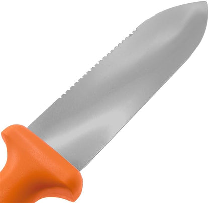 Zenport K245 ZenBori Soil Knife, Serrated, 6 Inch Stainless Steel Blades, Orange - 3 Pack