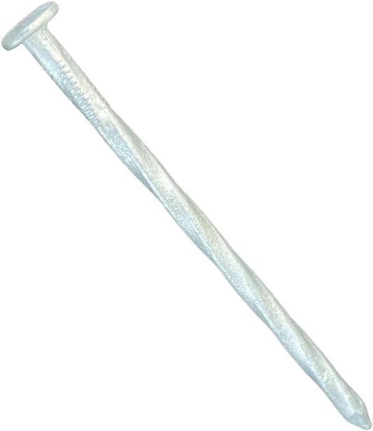 Sandbaggy 4 Inch Galvanized Artificial Turf Stakes - Spiral Landscape Nails - Ground Spikes/Pins