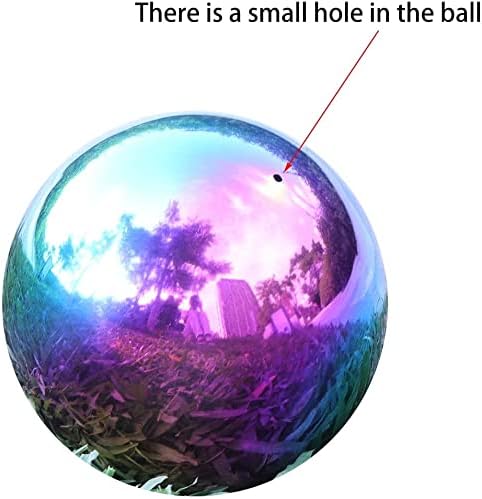 Kesywale Decorative Gazing Ball Set, 7PCS 50-150 mm Gazing Globe Mirror Ball Garden Spheres
