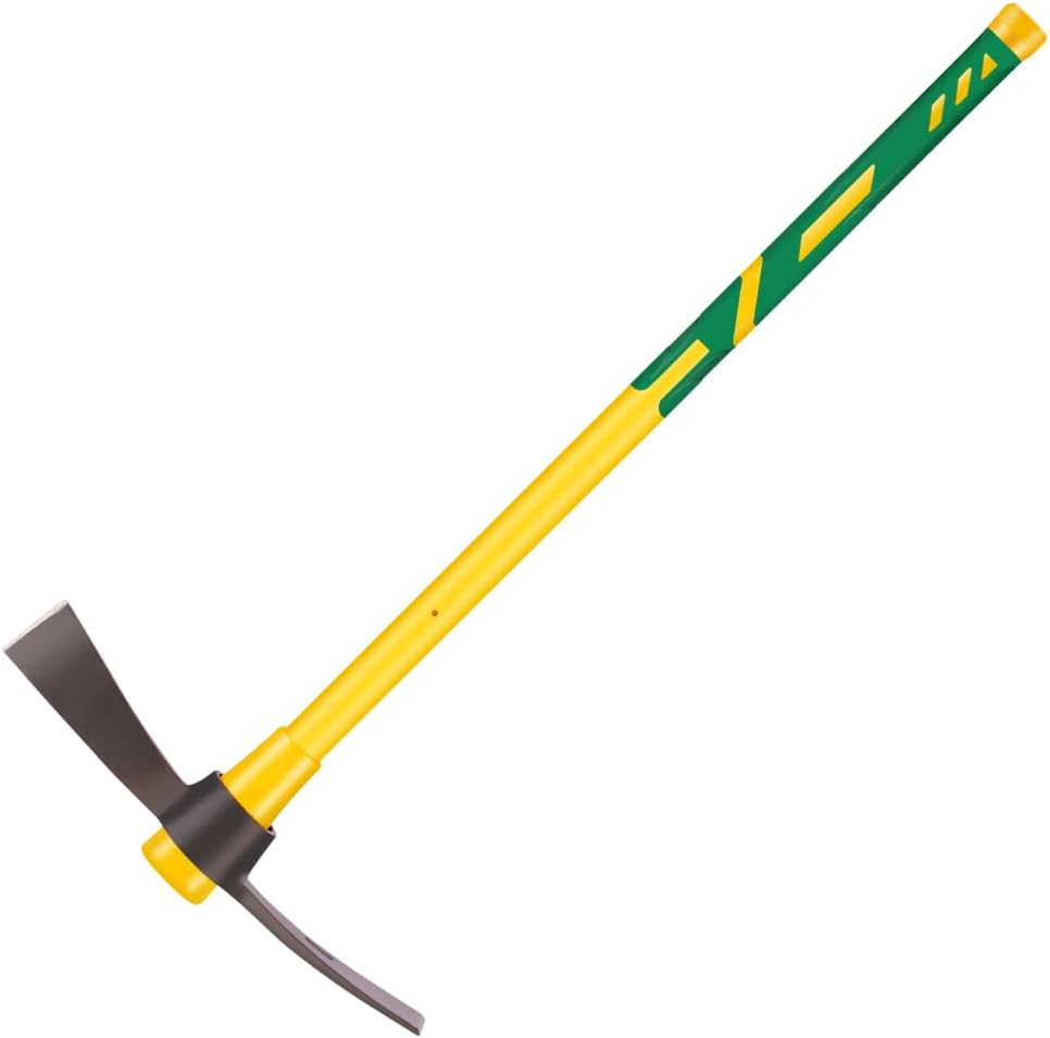 Cutter Mattock, 36" Heavy Duty Pick Axe with Forged Heat Treated Steel Blades Hoe for Weeding