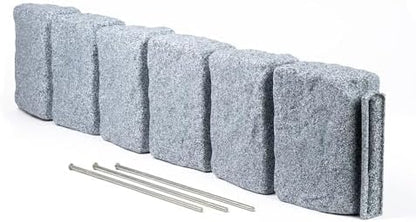 Beuta Landscape Edging | Garden Edging Border | Faux Stone Block XL for Lawn Edging, Flower Beds &