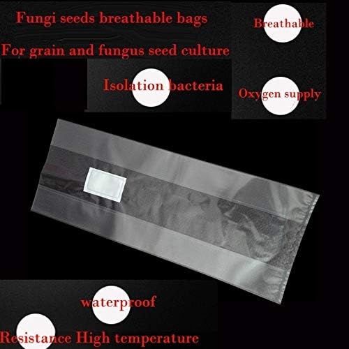 SUCOHANS Mushroom Grow Bags XLS Extra Large Size 10'' x 5.5'' x 24'' /Sealable Spawn/Myco Bags with