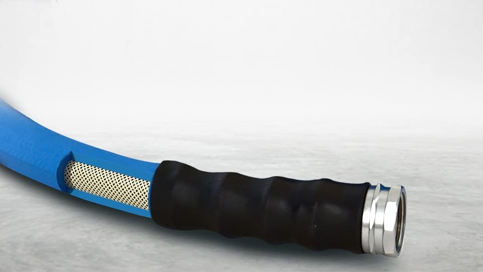BluSeal Hot/Cold Water Rubber Garden Hose, 100% Rubber, Ultra-Light, Super Strong, 500 PSI, 50F to