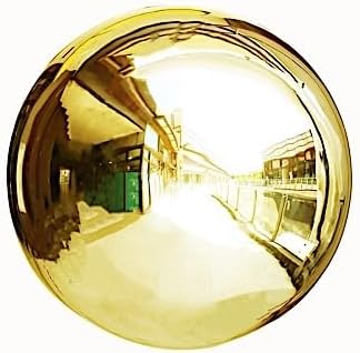 Balsa Circle 16 in Gold Stainless Steel Globe Gazing Reflective Mirror Balls Outdoor Garden Decor