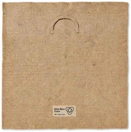 Urban Worm Blanket - Fits Any Worm Bin Bag, Subpod, & More - Keep Worms Dark, Moist, & Warm - (1)