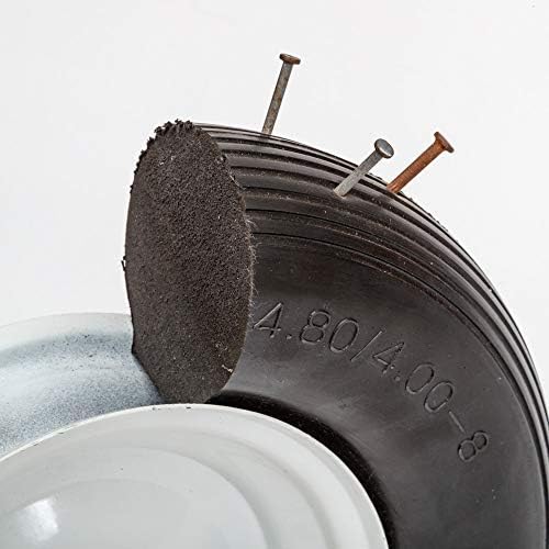 16" Flat Free Wheelbarrow Tire | Replacement Wheel for Wheelbarrow, Trailer, Wagon | Durable Wheel