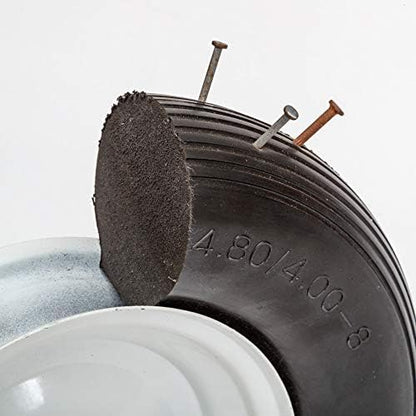 16" Flat Free Wheelbarrow Tire | Replacement Wheel for Wheelbarrow, Trailer, Wagon | Durable Wheel