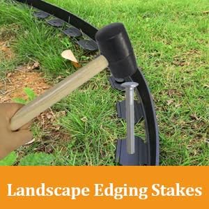 Metal Stakes, 8 Inch 22Pcs Galvanized Landscape Spikes,Garden Nails for Turf,Weed Barriers,Tent and