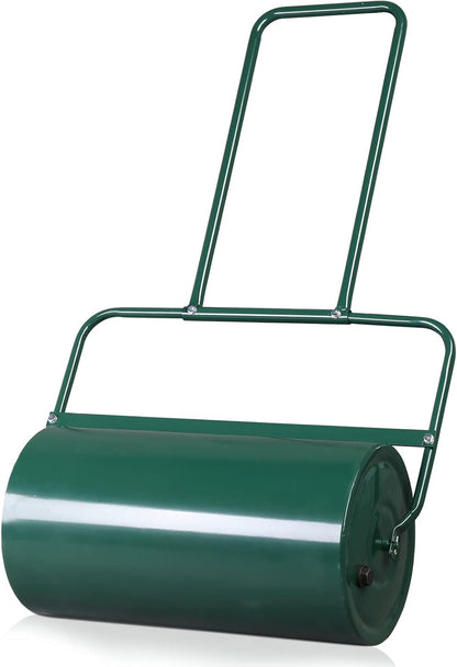 Outvita Lawn Roller, 13 Gallons Water and Sand Filled Garden Drum Roller with U Shaped Handle Tow