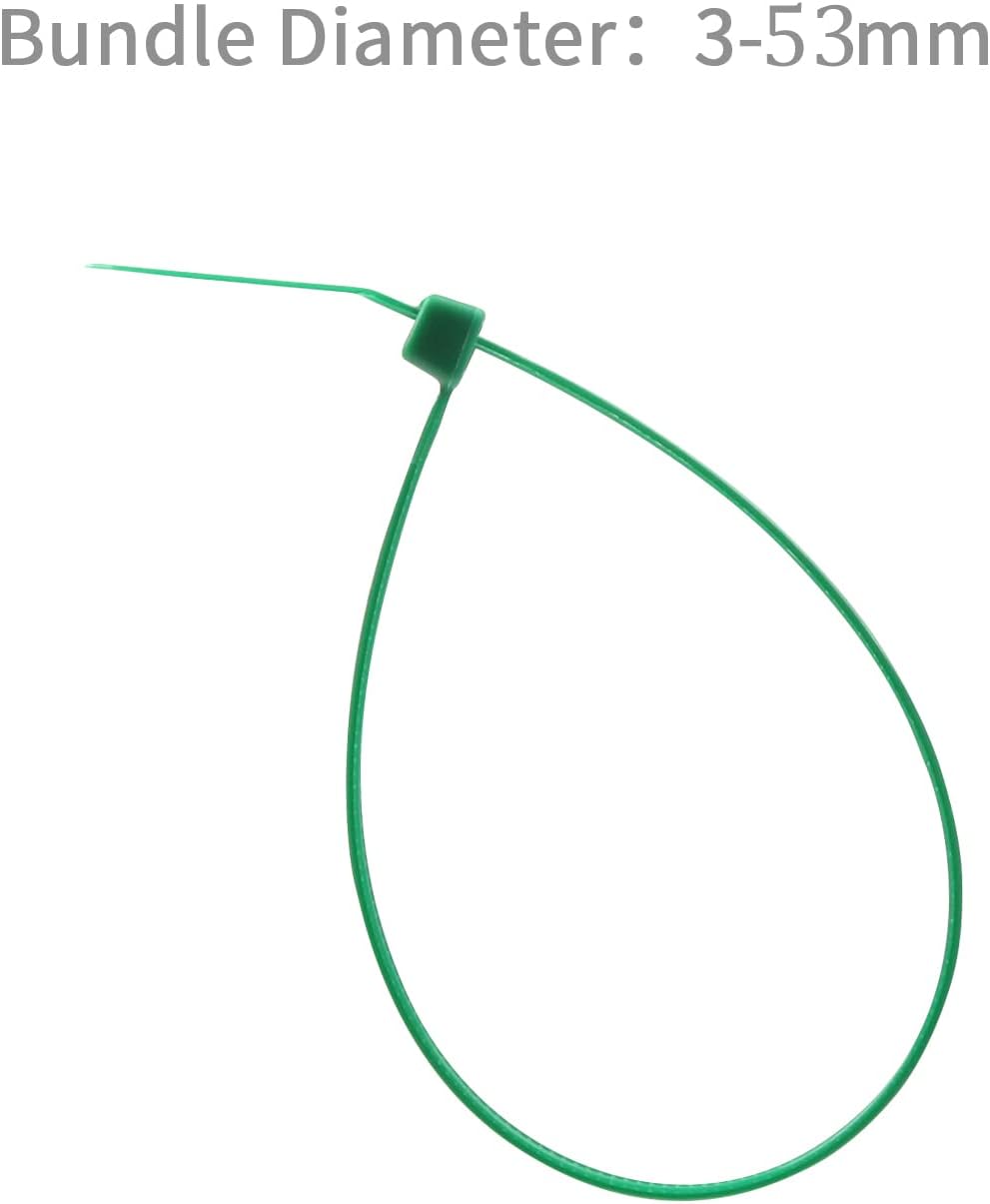 XINGO 1000 PCS Green Zip Ties 8 Inch, 60 LBS Tensile Strength, Self-Locking Nylon Plastic Nylon
