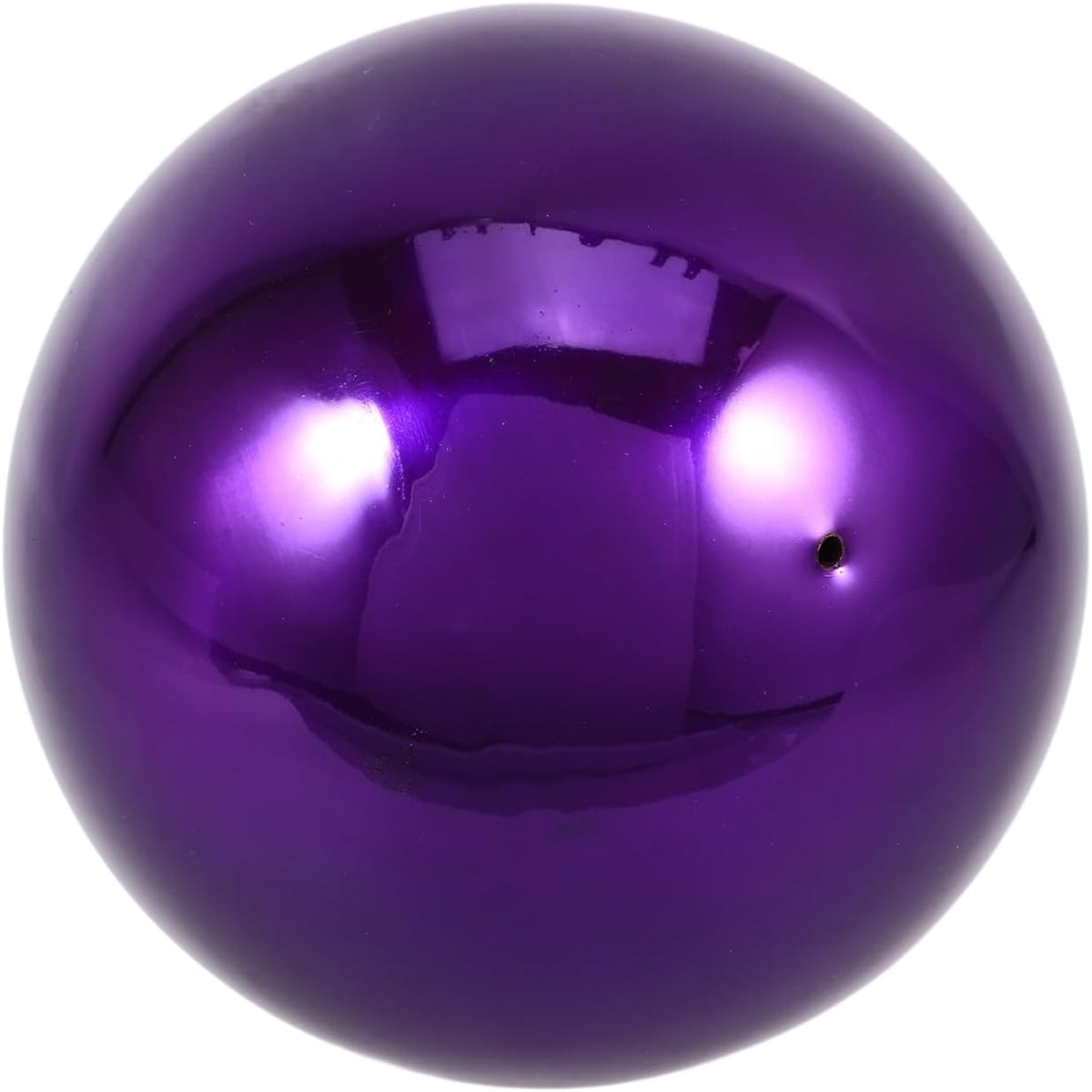 Happyyami Stainless Steel Mirror Reflective Ball Purple Gazing Ball for Garden Decor 15Cm Outdoor